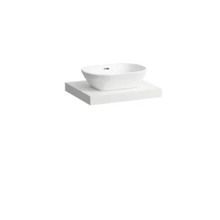 Laufen Waschtisch-Platte LANI 495x585x65 mit Aussschnitt mittig H4046411122601