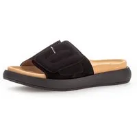 Gabor Pantolette, Plateau, Sommerschuh, Schlappen mit großer Zierschnalle