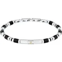 MASERATI Edelstahlarmband Maserati Herren-Armband Edelstahl Farbstein