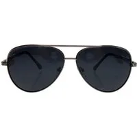 Ella Jonte Pilotenbrille Vintage silber/schwarz mit polarisierenden Gläsern UV400 Kategorie 3