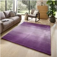 THEKO Wollteppich Wool Comfort, rechteckig, Höhe: 15 mm, Handweb Teppich, reine Wolle, handgewebt, brilliante Farben, Scandi