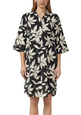 s.Oliver - Kleid schwarz/beige - Gr. - 46