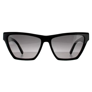 Saint Laurent Cat Eye Damen Schwarz Grau Gradient Sonnenbrille