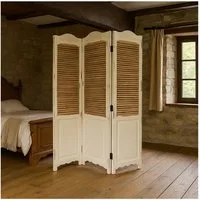 HTI-Living Paravent Paravent 3-teilig im Shabby Chic (Stück, 1 St., 1 Paravent ohne Dekoration), Sichtschutz Raumteiler