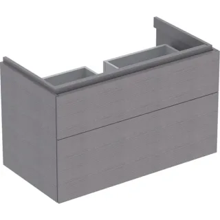 Geberit Xeno2 Unterschrank f. Waschtisch, 2 Schubladen 88x53x46,2cm, sculturagrau, 500509431 500509431