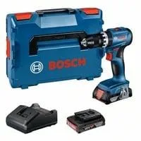 Akku-Schlagbohrschrauber GSB 18V-45 Professional, 18Volt blau/schwarz, 2x Li-Ionen Akku 2,0Ah, in L-BOXX