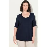 Ulla Popken T-Shirt Shirt 1/2 Arm Doublelayer