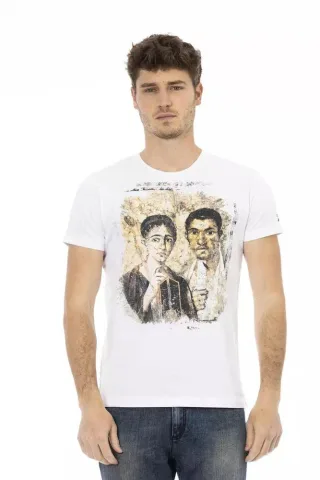 Roman Art Grafik T-Shirt mit kurzen Ärmeln und Rundhalsausschnitt
