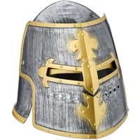 relaxdays Spielzeug-Helm Ritter Helm mit klappbarem Visier