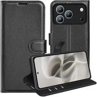 Wigento Handyhülle Klapphülle für Blackview WAVE 7C Kunstleder Wallet Schutz Tasche 6,56 Zoll, Kunstleder Hülle mit Kartenfächern und Standfunktion