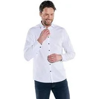 Engbers Langarmhemd Herren Langarm-Hemd "My Favorite", Reinweiss