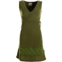 Vishes Sommerkleid Kurzes ärmelloses mini Sommerkleid bedruckt Tunika Elfen, Hippie, Goa, Ethno Style
