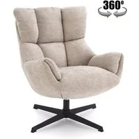 Lookway Drehsessel COZY 360° Polstersessel für Wohnzimmer, Breite: 72 cm