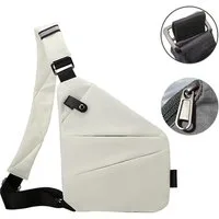Mutig Umhängetasche Schultertasche Herren Wasserfeste Mini Bauchtasche Mehrere Taschen (Diebstahlsichere Reisetasche, Anti-Diebstahl Sling Bag Brusttasche, Brusttasche Crossbody, Anti Diebstahl Tasche, Shoulder Bag Men), für Reisen Outdoor-Sportarten