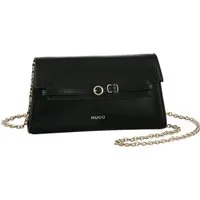 HUGO Clutch Syndra, Partytasche, Damen Abendtasche mit eleganter Umhängekette