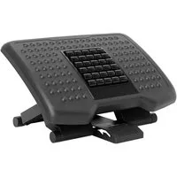 MC Star Fußstütze Schreibtisch Höhenverstellbar Fußablage, Ergonomische Fußstütze, Rutschfest, für Homeoffice, Büro, Schwarz