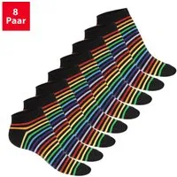 Footstar Sneakersocken Süße Damen Sneaker Socken (8 Paar) Kurze Söckchen mit Muster (8-Paar)