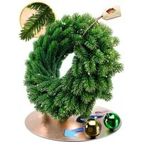 Kunstkranz Türkranz, Weihnachtskranz künstlich 40-120 cm, mit/ohne LED, ArtiTree, Höhe 40 cm, 100 % PE-Spritzguss, Nordmanntanne-Optik, langlebig, wiederverwendbar