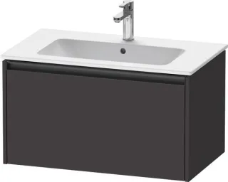 Duravit Ketho.2 Waschtischunterbau wandhängend Graphit Supermatt 810x480x440 mm - K25063080800000 K25063080800000