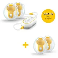 MEDELA Elektrische Doppelmilchpumpe MEDELA Freestyle Mini Hands-free + Hands Free Doppelpumpset, 1-tlg., AKTIONSPACK