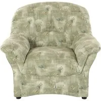 DOMO collection Sessel Bahia belastbar bis 140kg/ Sitz, Microfaser MELROSE®, mocca