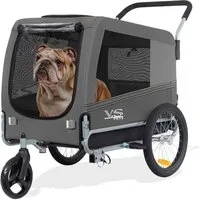 TIGGO Fahrradhundeanhänger TIGGO VS Pets Hundefahrradanhänger Hundetransporter Fahrradanhänger, Geeignet für mittelgroße bis große Hunde