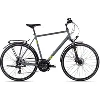 2R Manufaktur Trekkingrad TRX21, 21 Gang Shimano RD-TX-800-7 Schaltwerk, Kettenschaltung, Herrenrad 28 Zoll schwarz/grau