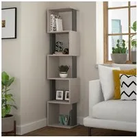 Decortie Bücherregal Piri, Standregal Bücherregal Holz Wohnzimmer, 35 x 30 x 161 cm
