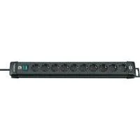 Premium-Line Steckdosenleiste 10-fach schwarz, 3 Meter
