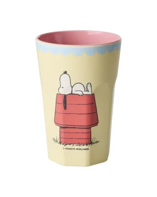 Rice Melamin Becher mit Snoopy Print 400 ml, crème