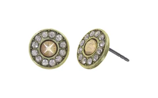 konplott - Ohrstecker - Spell on You gold/braun