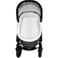 Babylammfell Einlage - echtes Lammfell, Heitmann Felle, ideal für Soft-Tragtaschen, Kinderwagen, Buggy, Kinderbett, waschbar