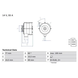 Bosch Lichtmaschine Mercedes Seat