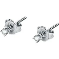 CHRIST Paar Ohrstecker CHRIST Unisex-Ohrstecker 375er Weißgold 2 Diamant