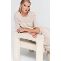 Passioni T-Shirt mit Strukturmuster