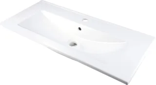 Neuesbad Serie 100 Waschbecken Weiß Einbau 815x360MM NB1DECTU638M1