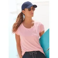 Elbsand T-Shirt Ranva mit Logodruck, Kurzarmshirt aus Baumwoll-Mix, sportlich