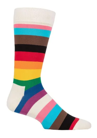 Glückliche Socken - Neuheit Pride Design Socken | Großes Geschenk - Pride Stripe