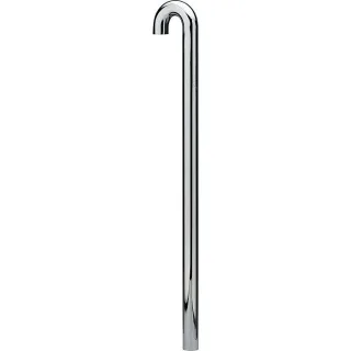 Viega Bodenrohr 116149 DN 32x680mm, 180Grad, Messing verchromt, ohne Bördelrand
