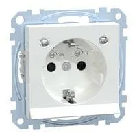 Schutzkontakt-Steckdose mit Lichtauslösung und LED-Beleuchtung, Typ MEG2304-0325 weiß (glänzend), Retail