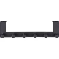 WENKO Hakenleiste Türgarderobe Celano, 6 Haken, für Türfalzstärken bis 2 cm, BxTxH: 39x7,5x11 cm