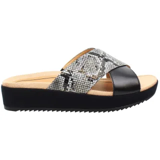 Vionic Hayden Snake Damen Schwarze Sandalen