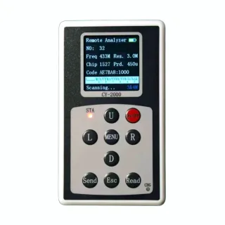 CY-2000 Wireless Remote Control Analyzer 315MHz 433MHz High Sensitivity -113dBm Smart Chip Identification 50 Data Storag