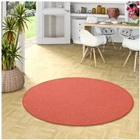 Snapstyle Veloursteppich Feinschlingen Velour Teppich Strong Rund, Rund, Höhe: 5 mm