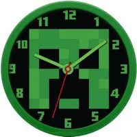 Minecraft Wanduhr Minecraft analoge Wanduhr mit 25cm Durchmesser Stilvolle Zeitmessung