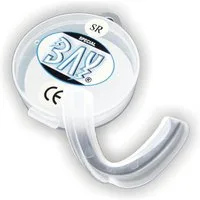 BAY-Sports Zahnschutz Zahnschützer mit Klick Box Erwachsene transparent, Mundschutz Sport