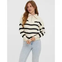 Vero Moda Troyer VMSABA STRIPE LS HIGHNECK BLOUSE GA NOOS