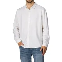 riverso Langarmhemd riverso Herren Leinen Hemd RIVFabio Regular Fit (1-tlg)