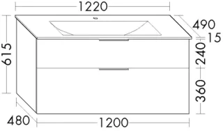 Burgbad Glas-WT+WTU Eqio Eiche Dekor Klassik/Weiß, SEYX122F6886A0070 SEYX122F6886A0070