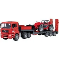 Bruder® Spielzeug-Baumaschine MAN TGA LKW Tieflader und MLT 633 2774